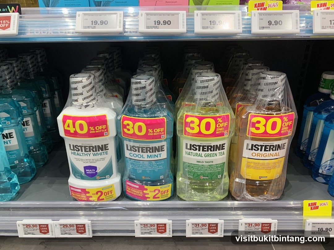 Listerine Mouthwash Display
