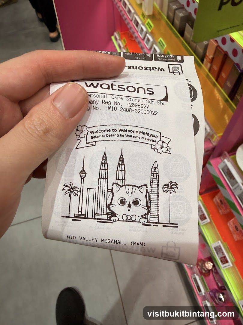Watsons Receipt