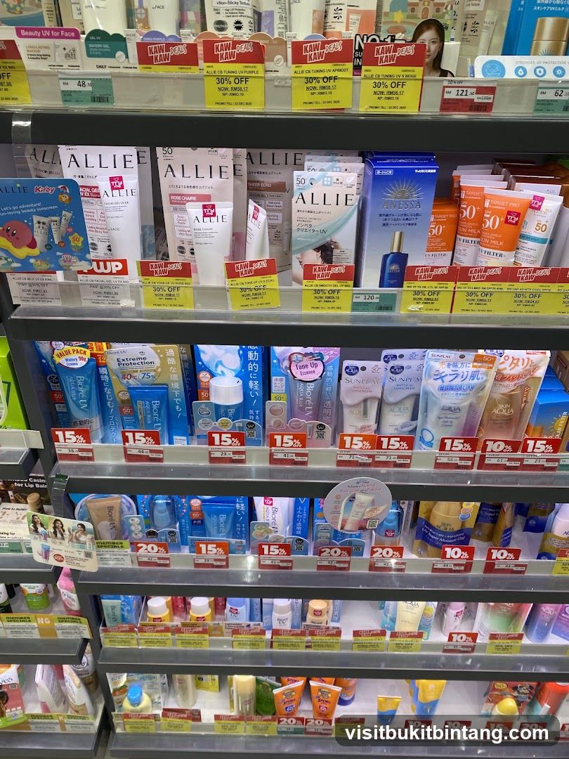 Skincare Products on Shelves