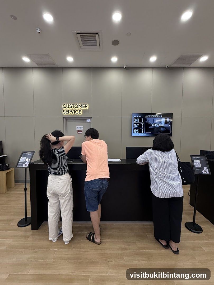 Customer Service Counter