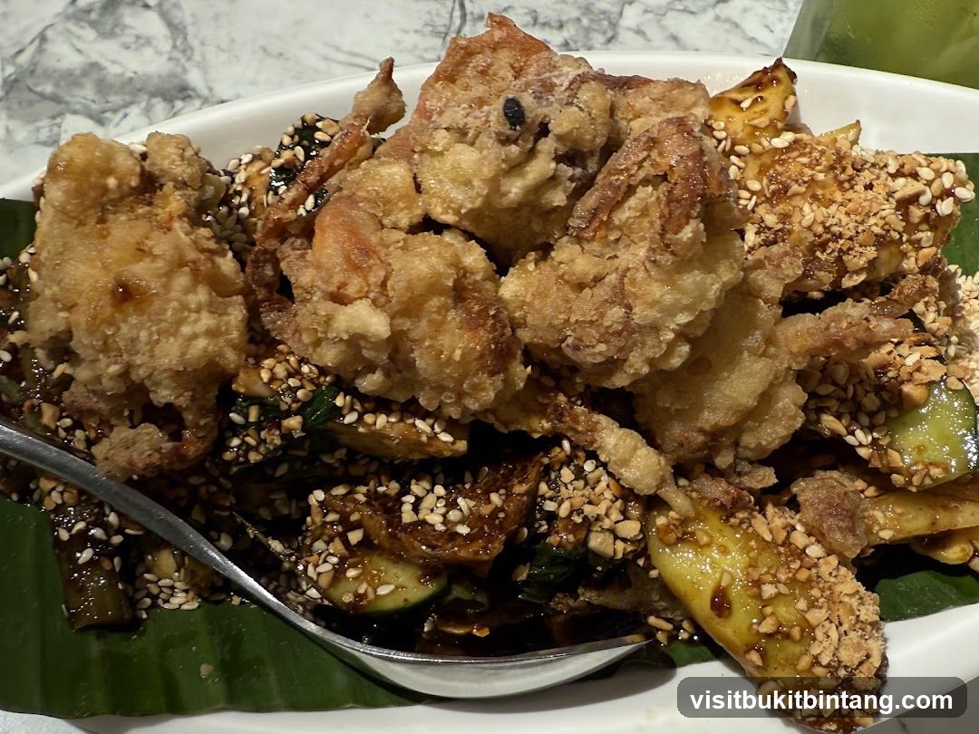 Fried Soft Shell Crab with Salad
