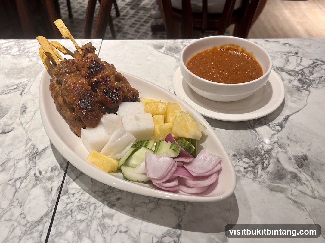 Chicken Satay with Peanut Sauce and Accompaniments