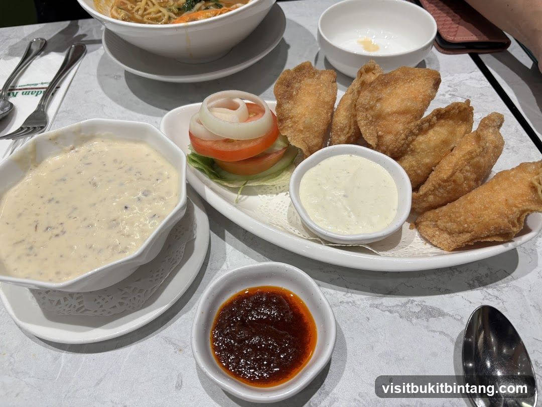 Fried Appetizers with Dips