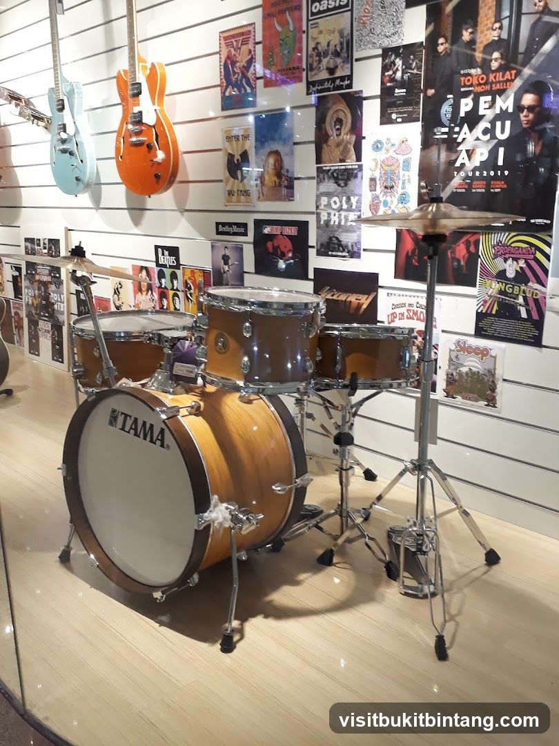 Drum Set and Guitars