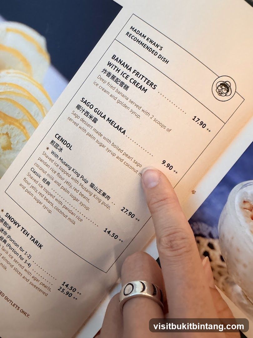 Madam Kwan's Recommended Dish