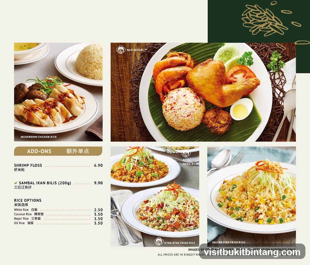 Nasi Bojari Menu