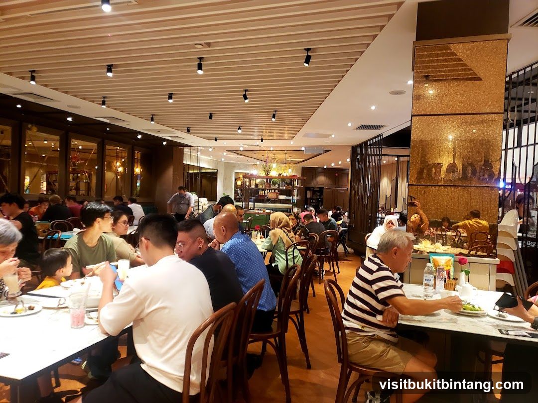 Diners at a Buffet Restaurant
