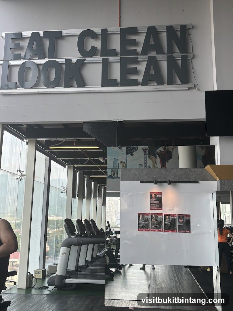 Gym Interior with Motivational Signage
