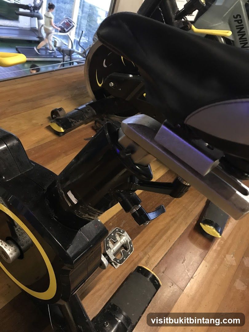 Spinning Bike in Gym