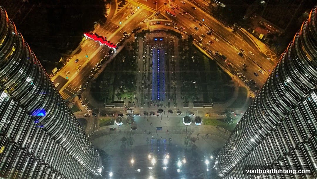 Aerial View of Cityscape at Night
