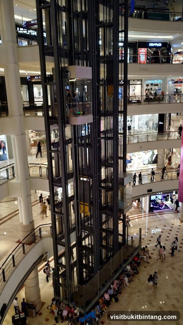 Mall Interior with Elevators