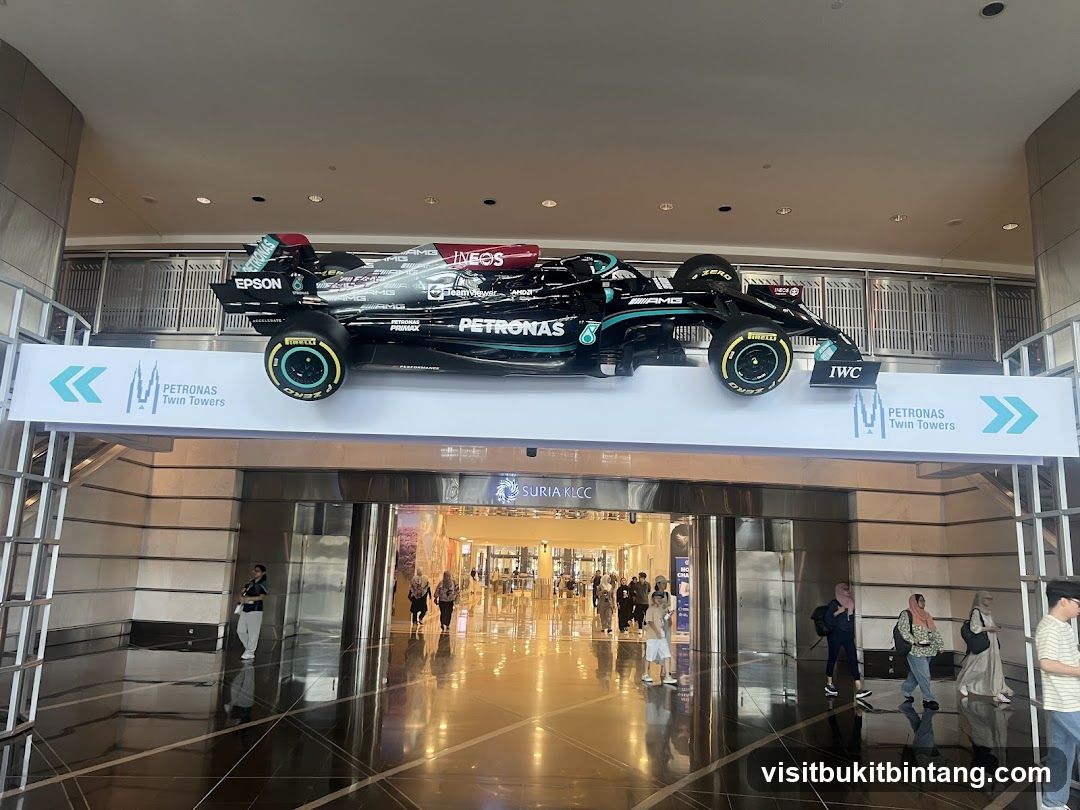 Formula 1 Car Display at Petronas Twin Towers