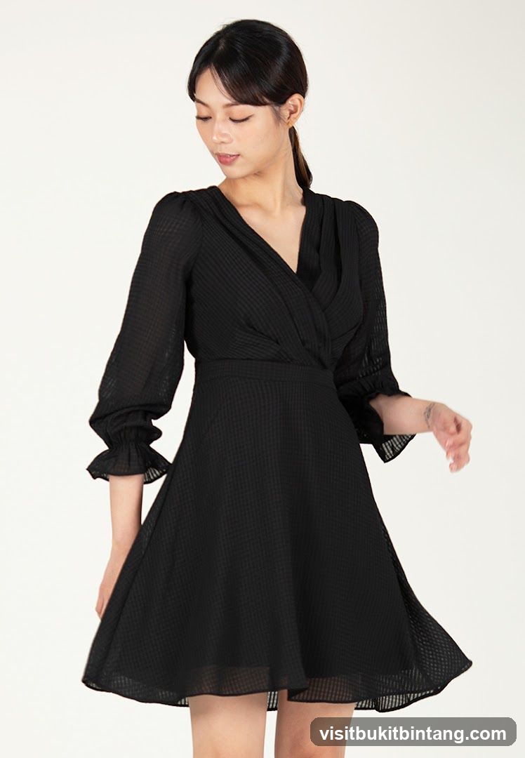 Woman in Black Dress