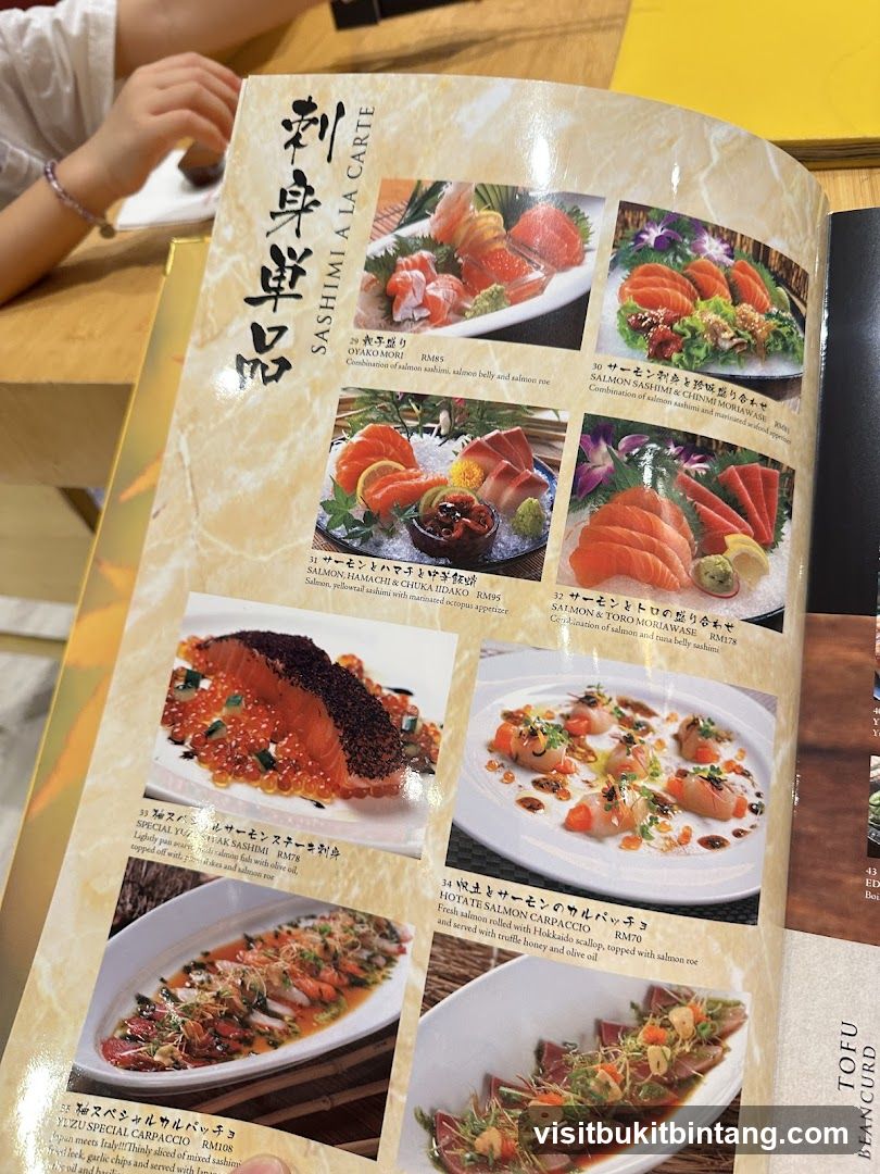 SASHIMI A LA CARTE