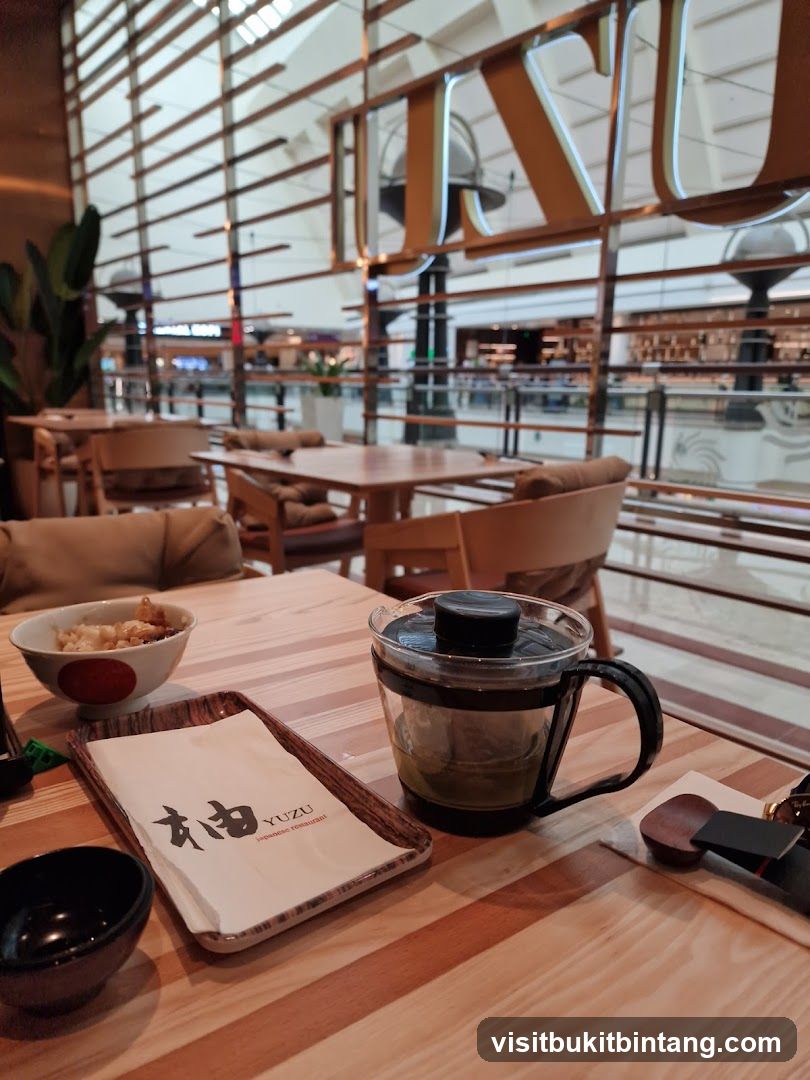 Restaurant Interior with Tea and Appetizer
