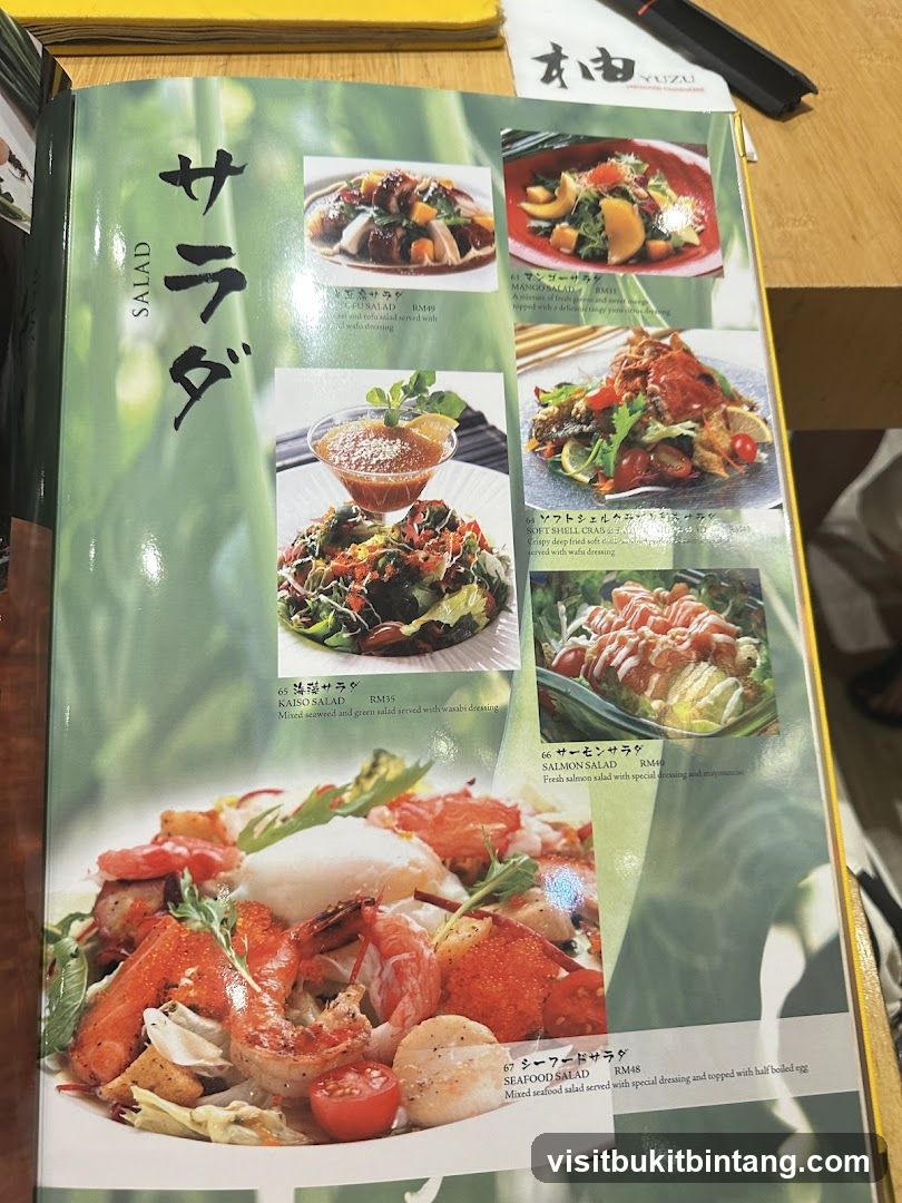 Salad Menu