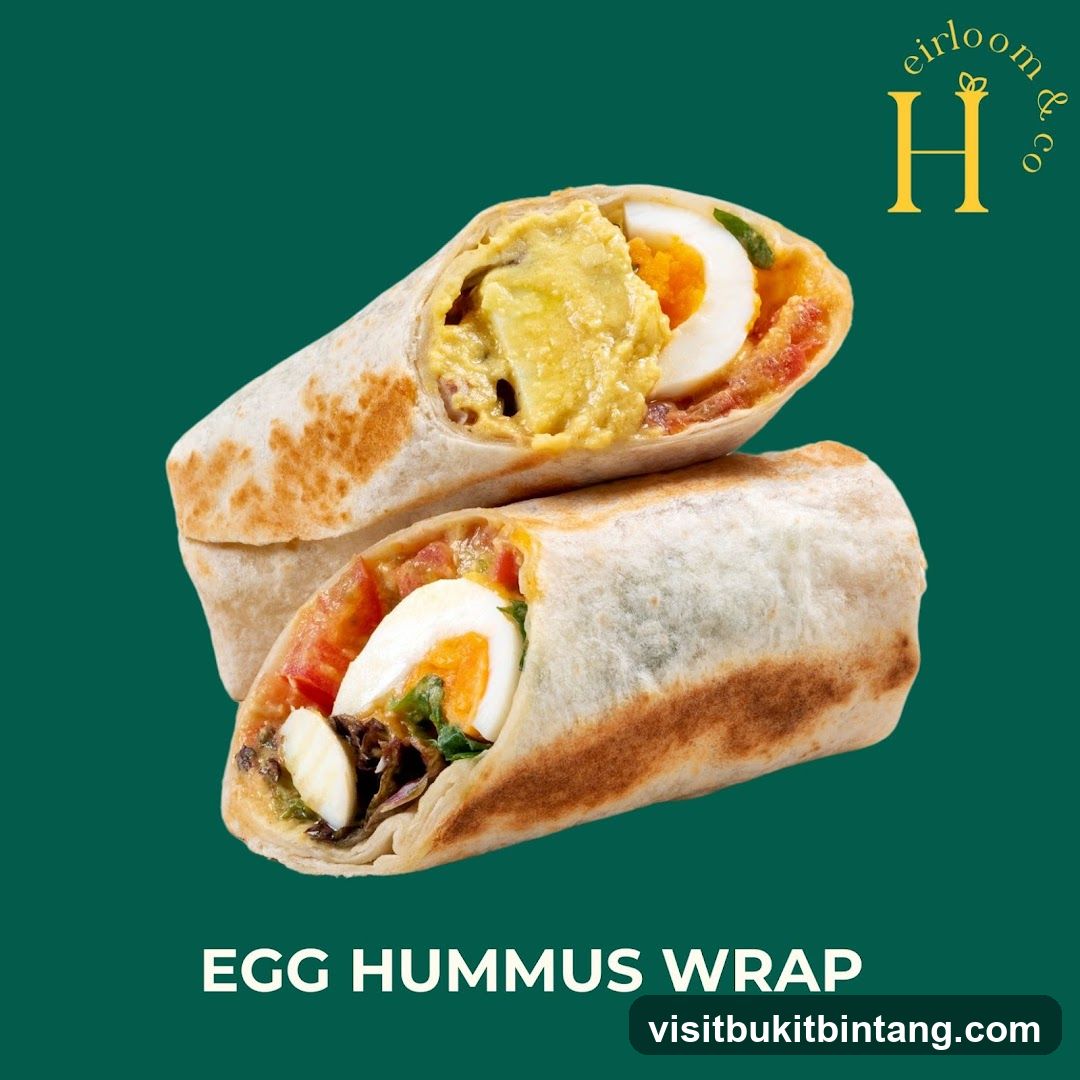 Egg Hummus Wrap