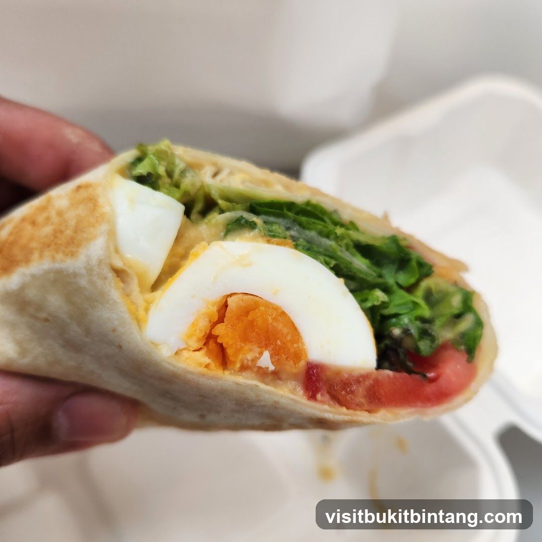 Egg and Vegetable Wrap