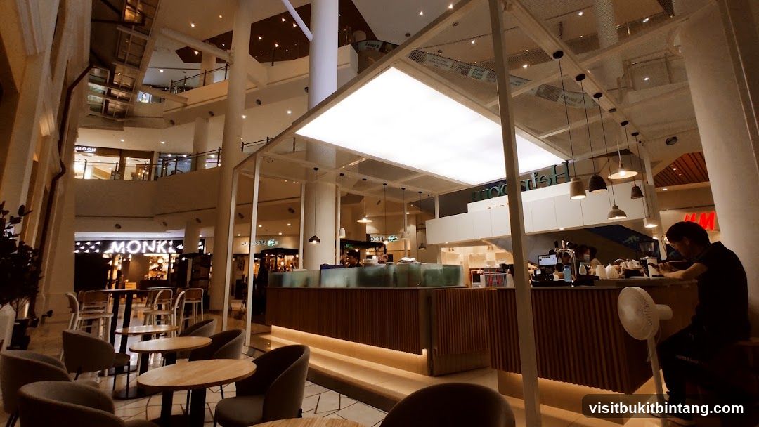 Modern Cafe Interior with Seating