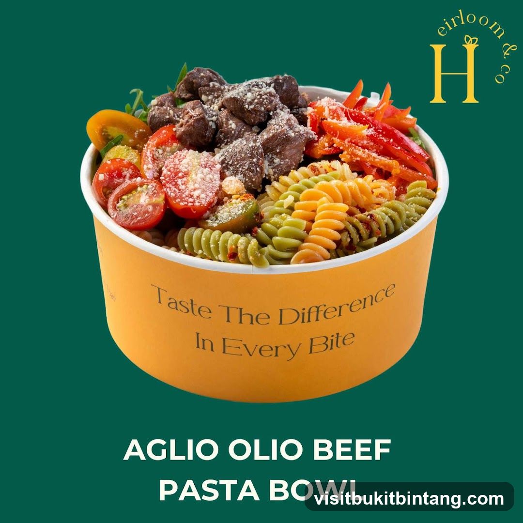 Agilo Olio Beef Pasta Bowl