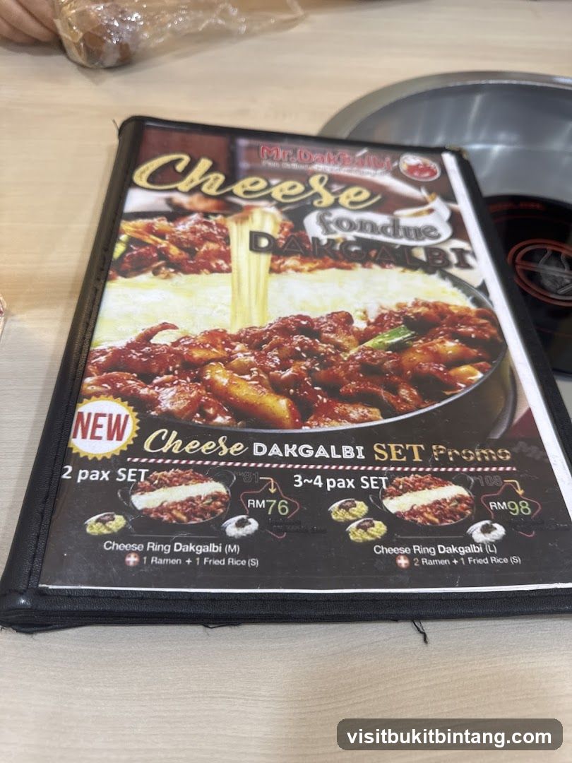 Cheese Dakgalbi Set Promo