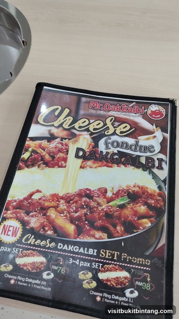 Mr. Dakgalbi Cheese Fondue Dakgalbi Set Promo