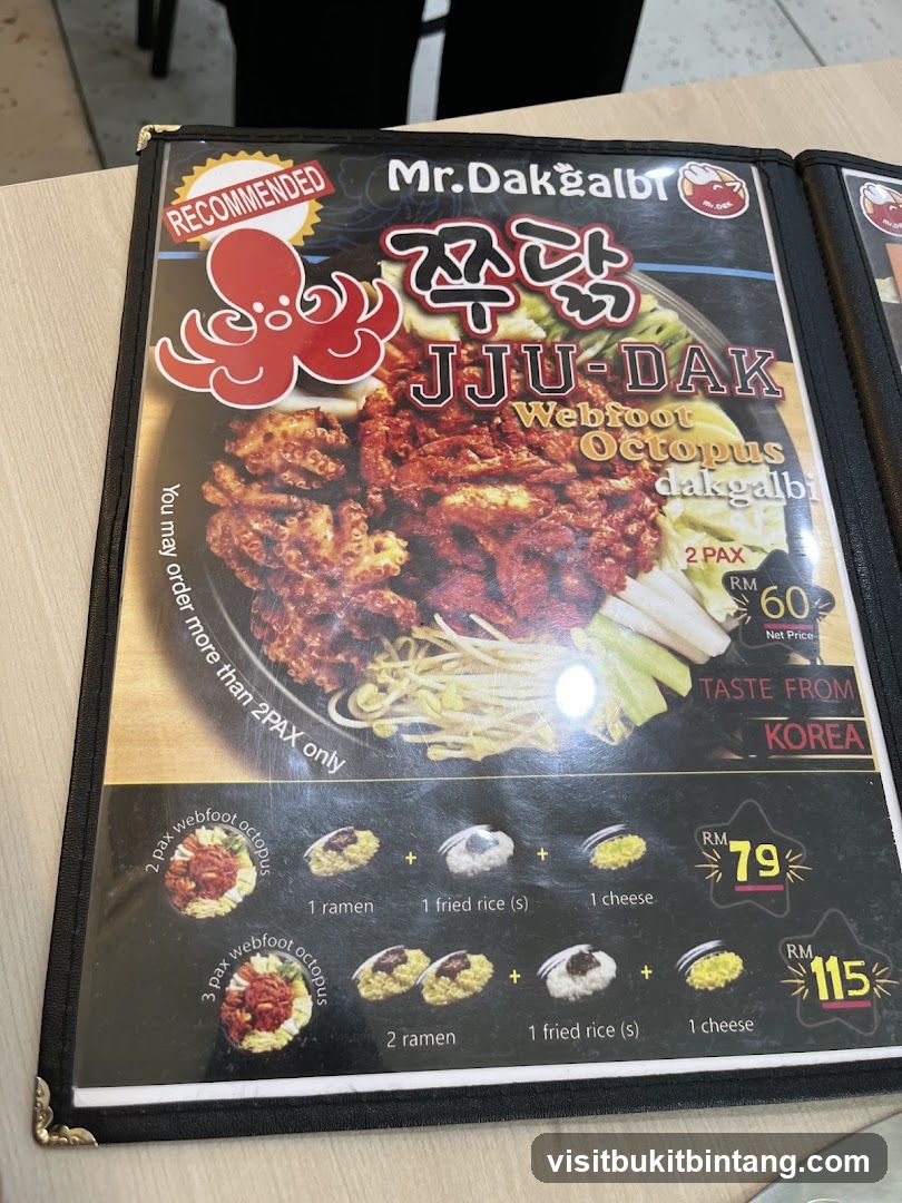 Mr. Dakgalbi Jju-Dak Webfoot Octopus Dakgalbi