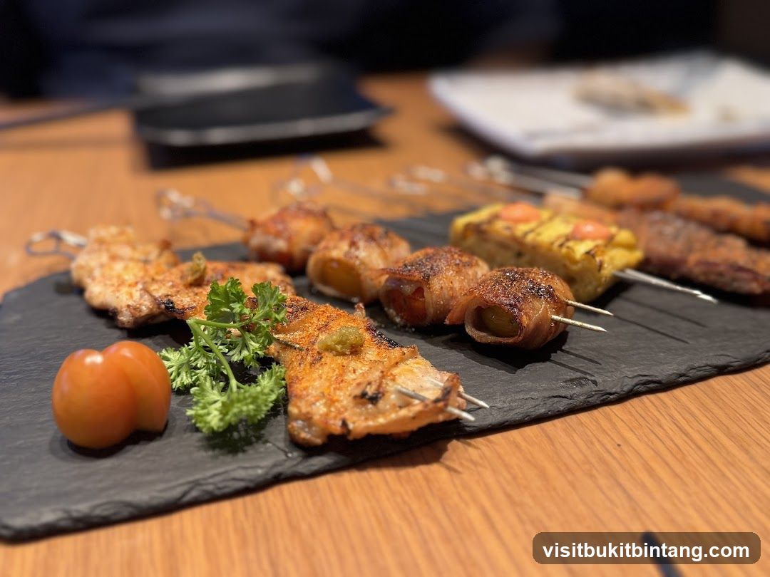 Skewers on a Slate Platter