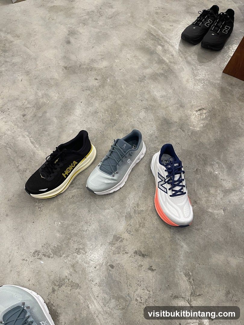 Running Shoes Display