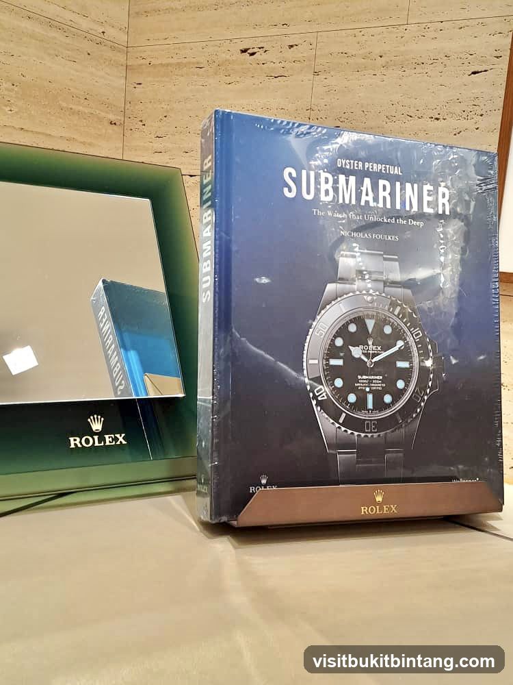 Rolex Submariner Book and Display