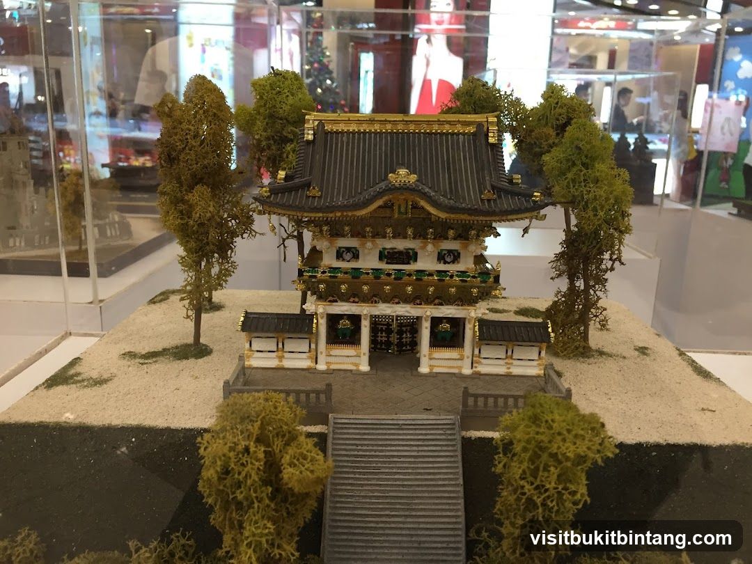 Miniature Japanese Temple Model
