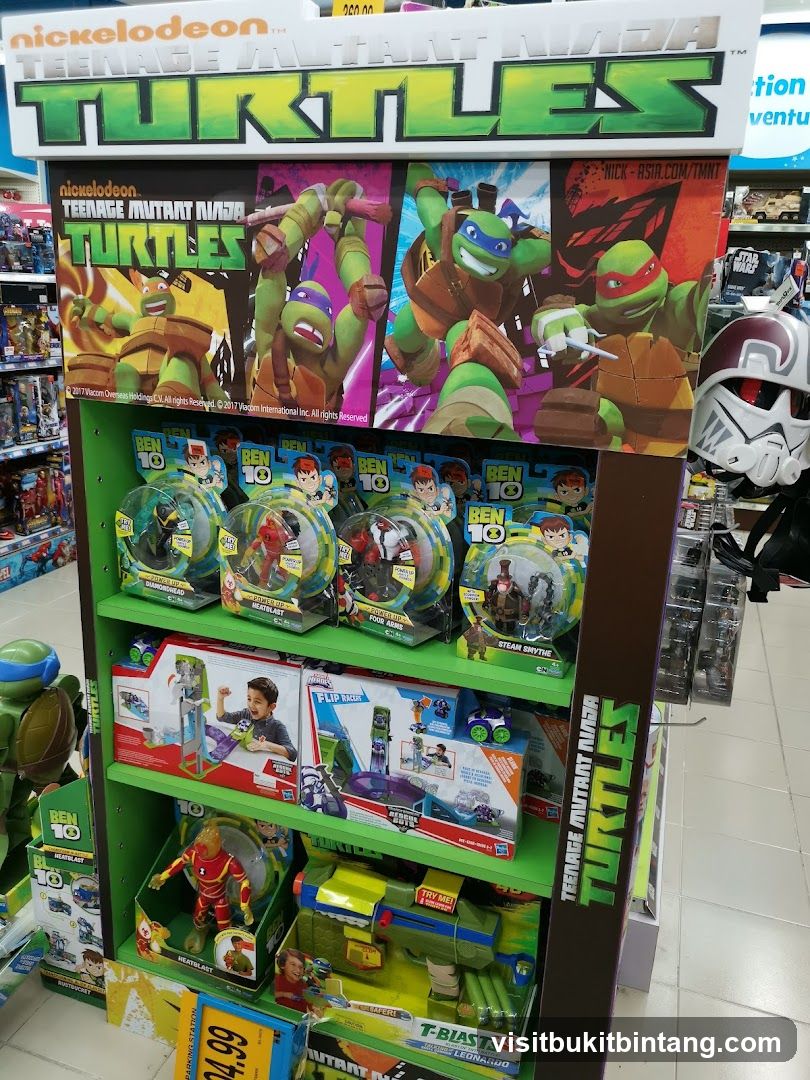 Teenage Mutant Ninja Turtles and Ben 10 Toys Display