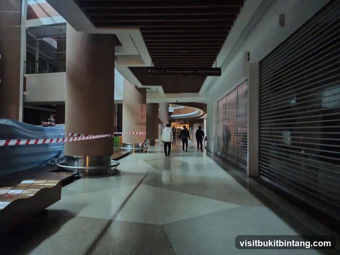 Mall Interior with Closed Shops