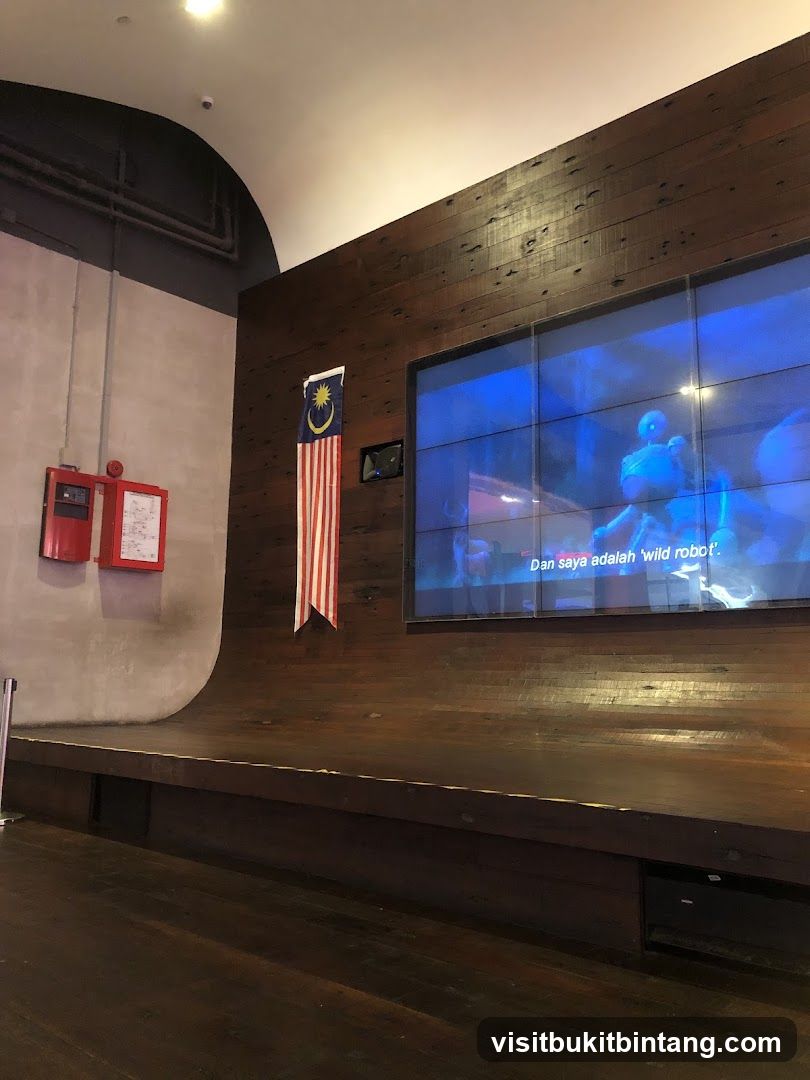 Stage with Screen and Malaysian Flag