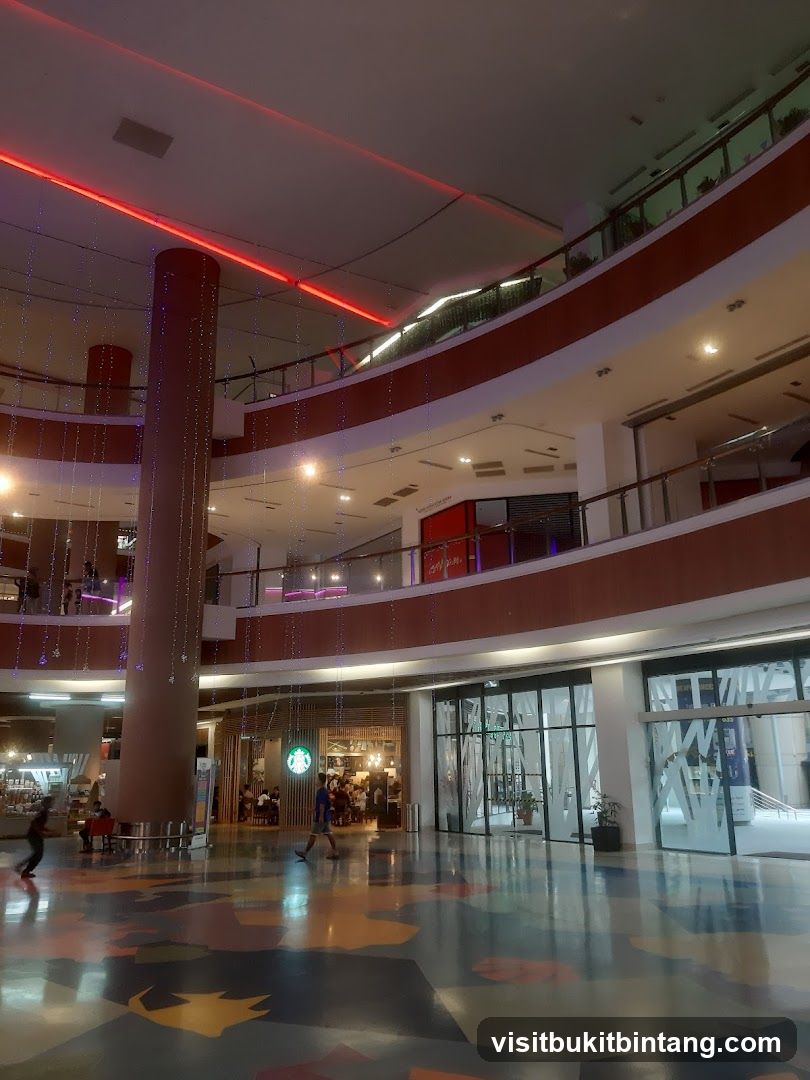 Interior of a modern shopping mall