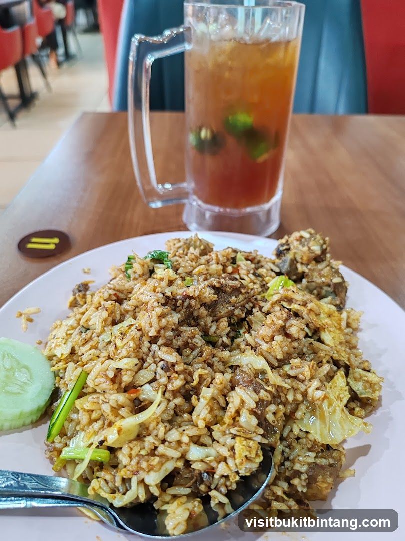 Fried Rice with Drink