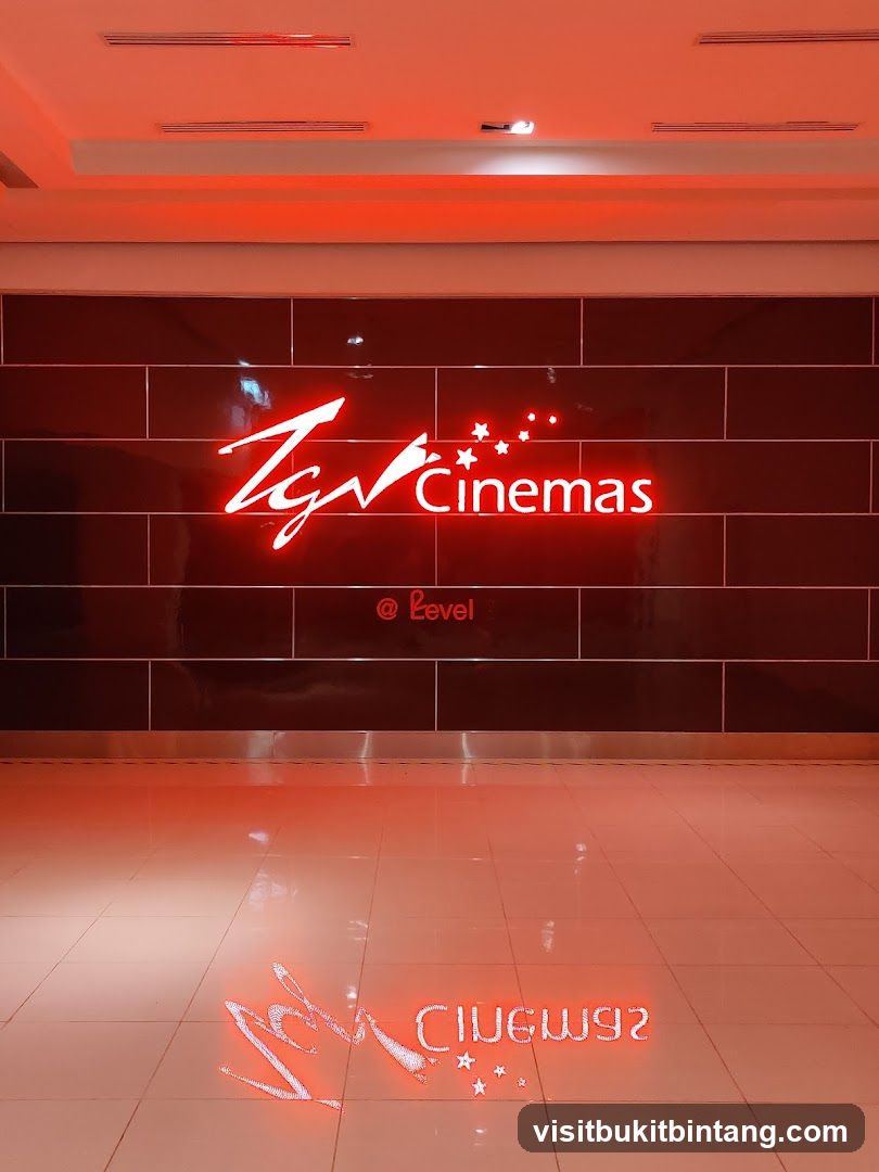 TGV Cinemas Neon Sign