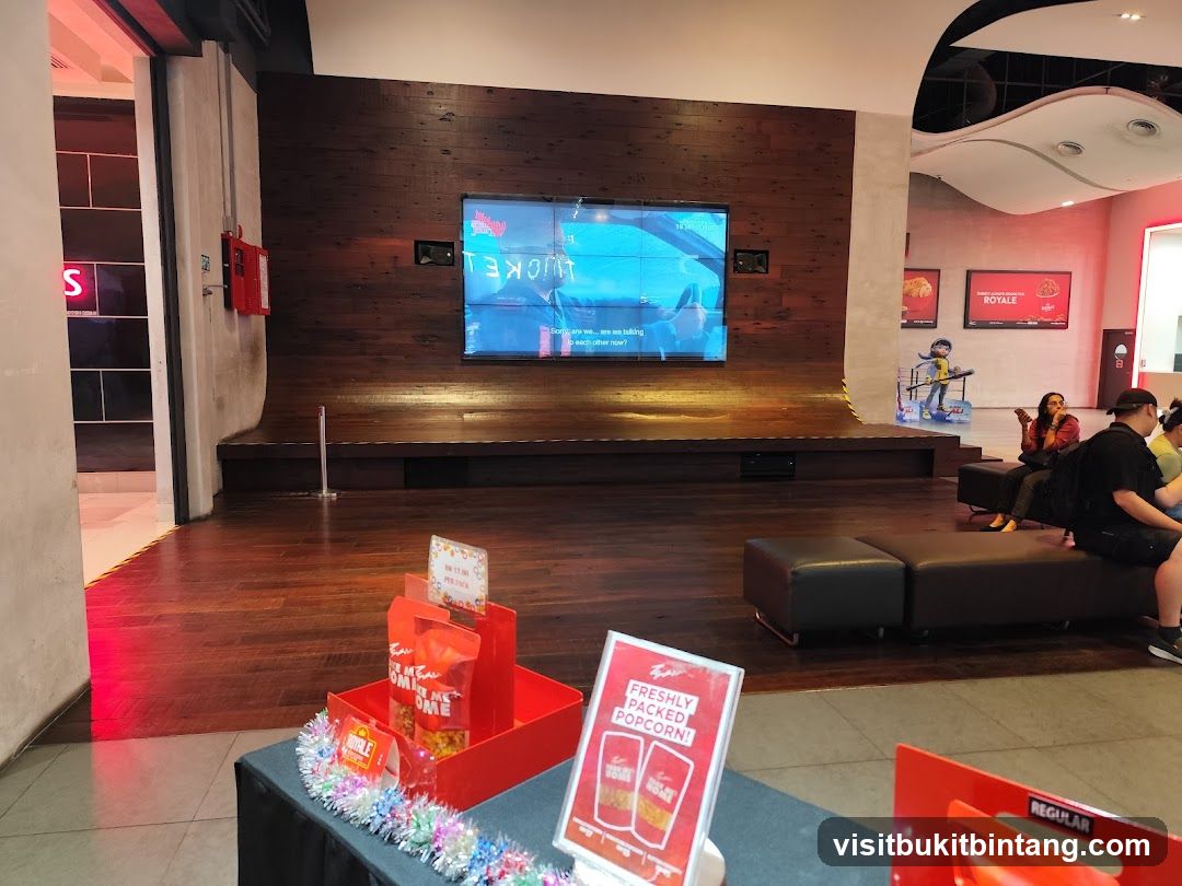 Cinema Lobby with Popcorn Display