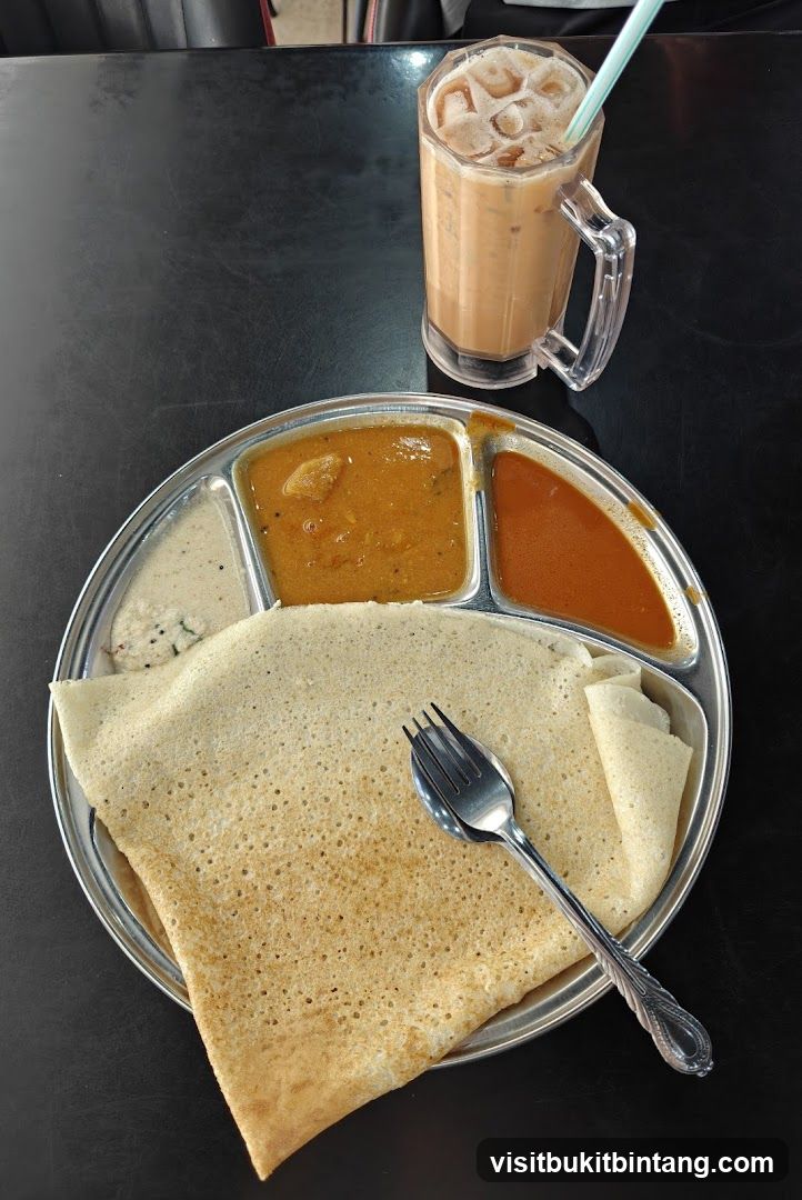 Dosa with Curries and Iced Tea