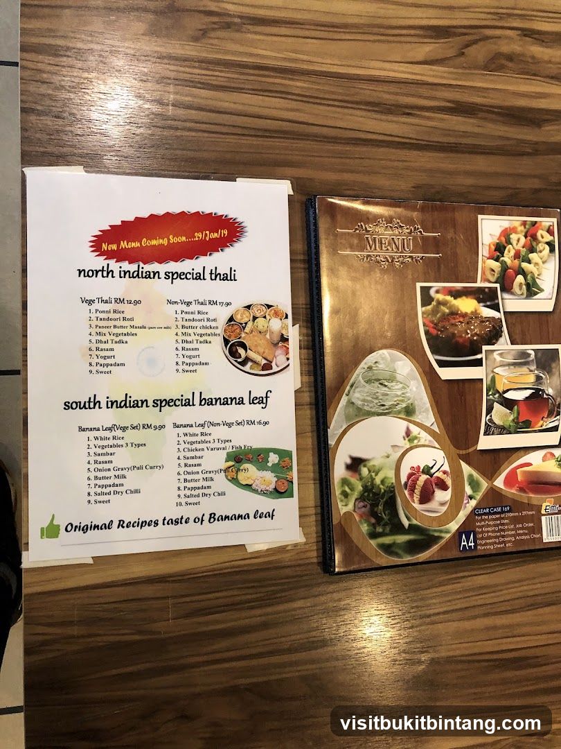 North Indian and South Indian Special Thali