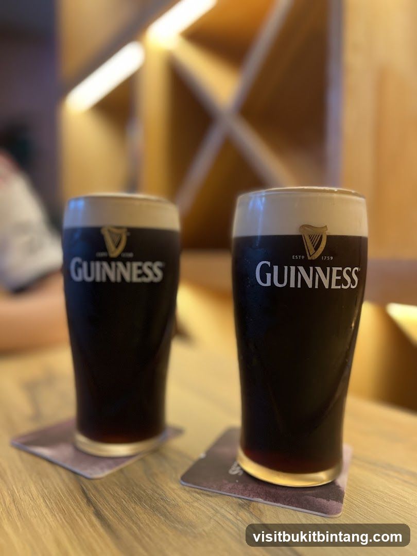 Two glasses of Guinness beer