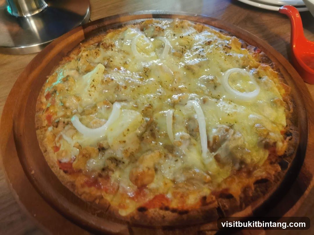 Pizza with Onions and Chicken