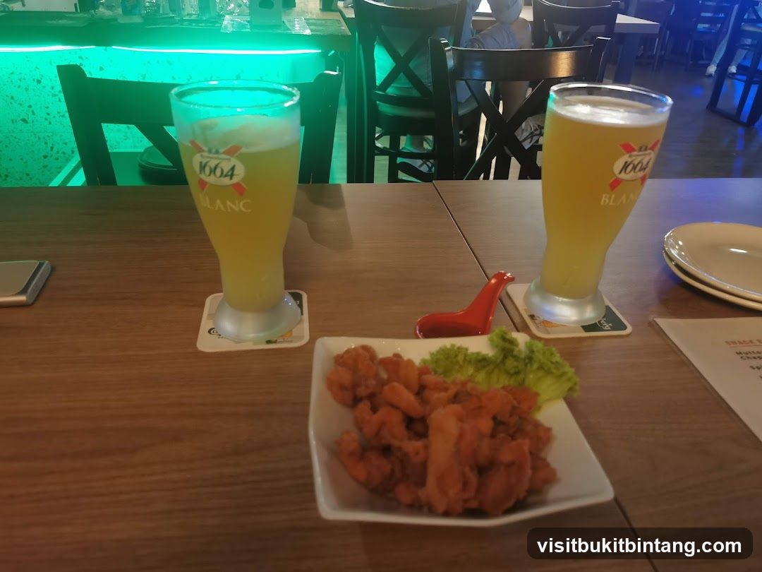 Beer and Fried Food