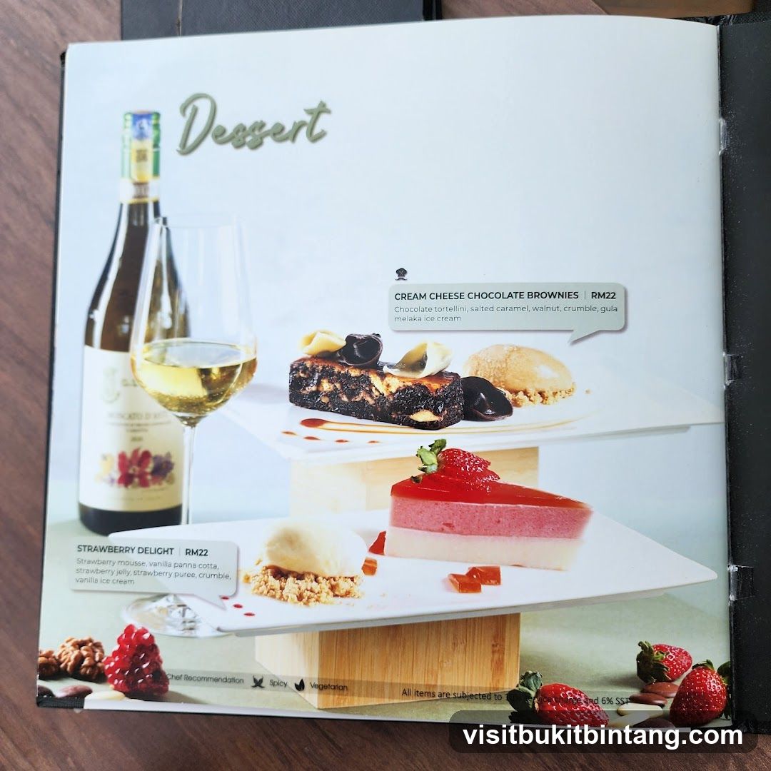 Dessert Menu
