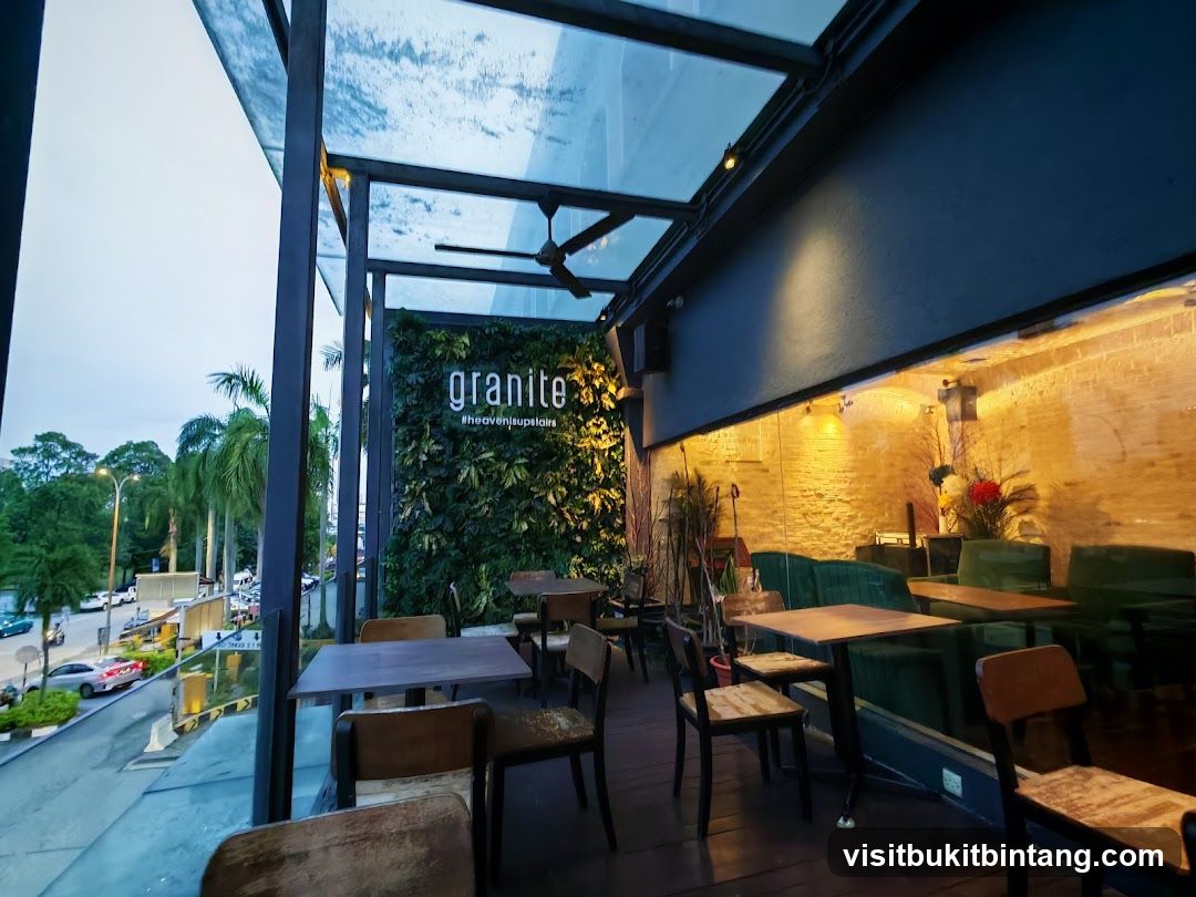 Outdoor Seating Area with Vertical Garden