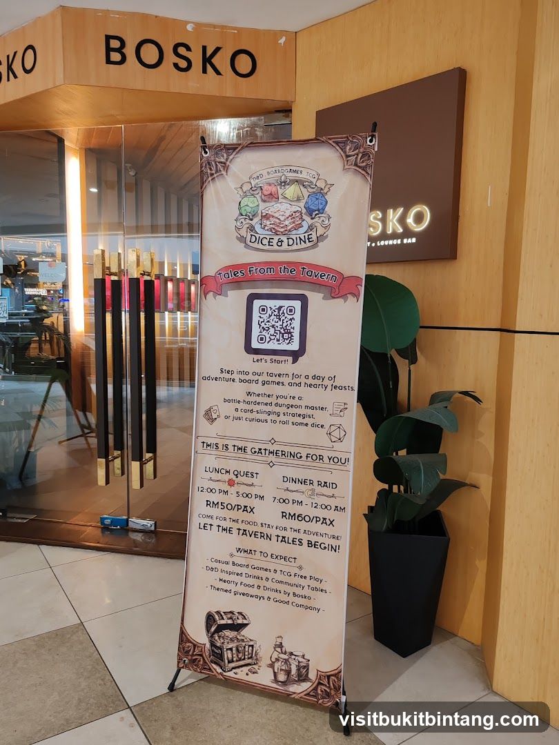Dice & Dine Event Banner