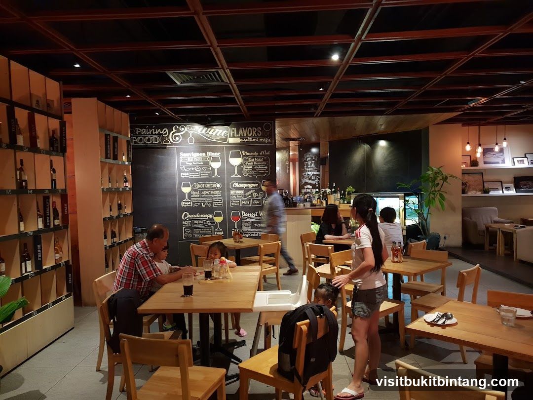 Restaurant Interior with Wine Display
