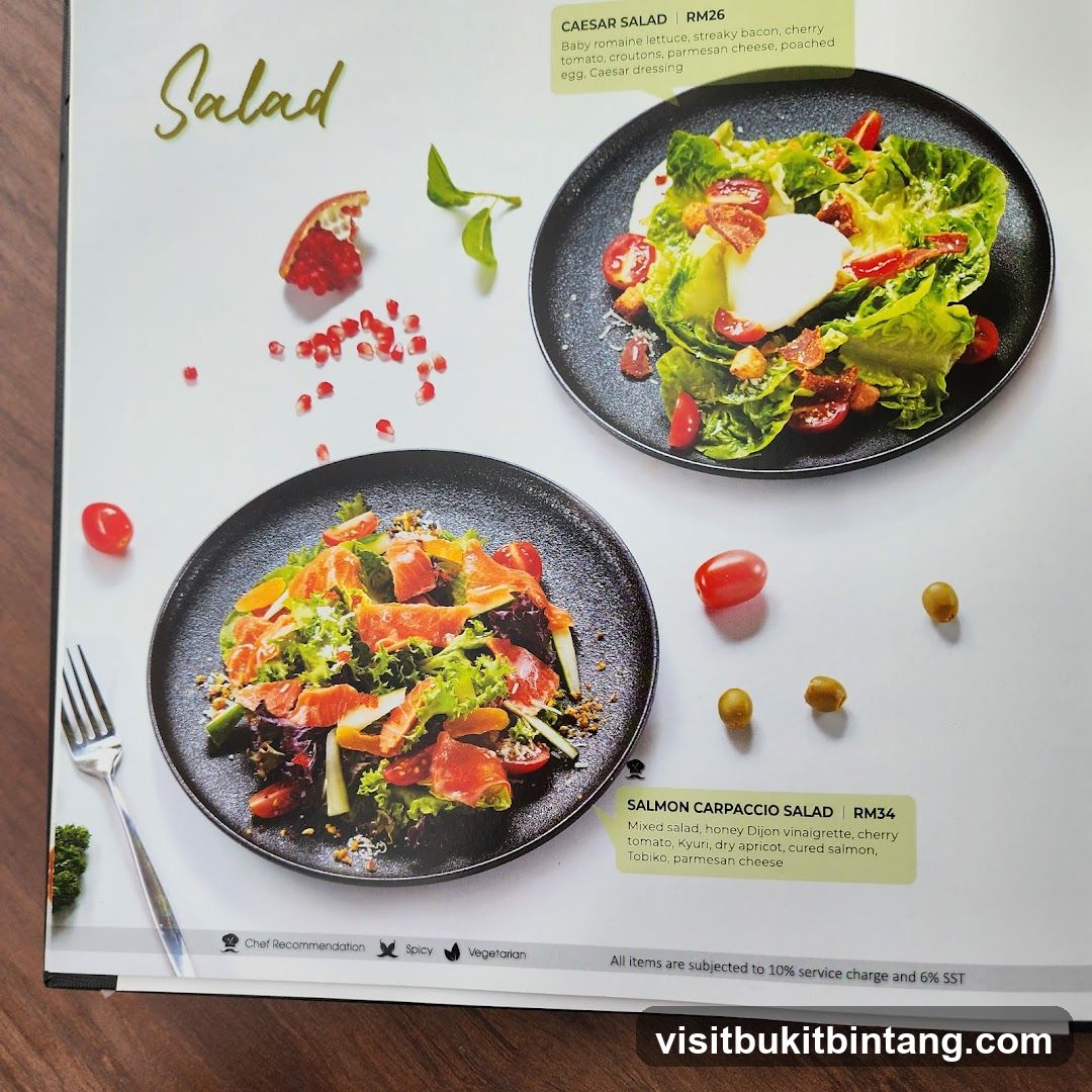Salad Menu