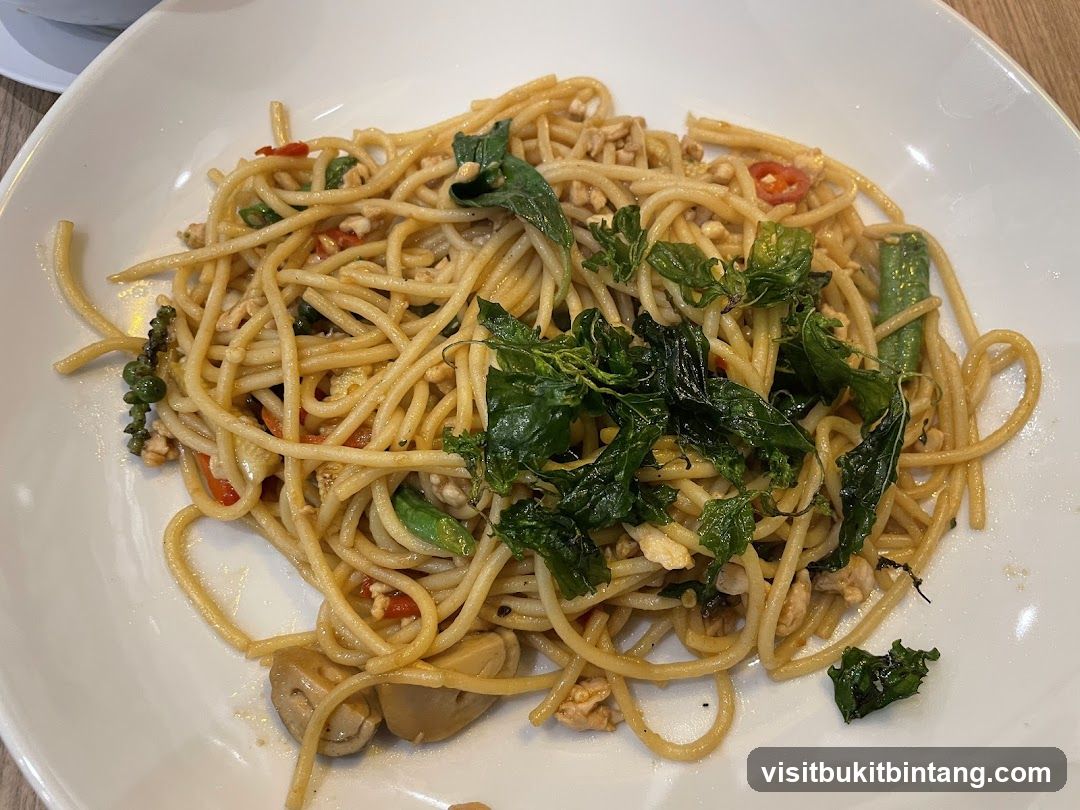 Spaghetti with Basil and Chili
