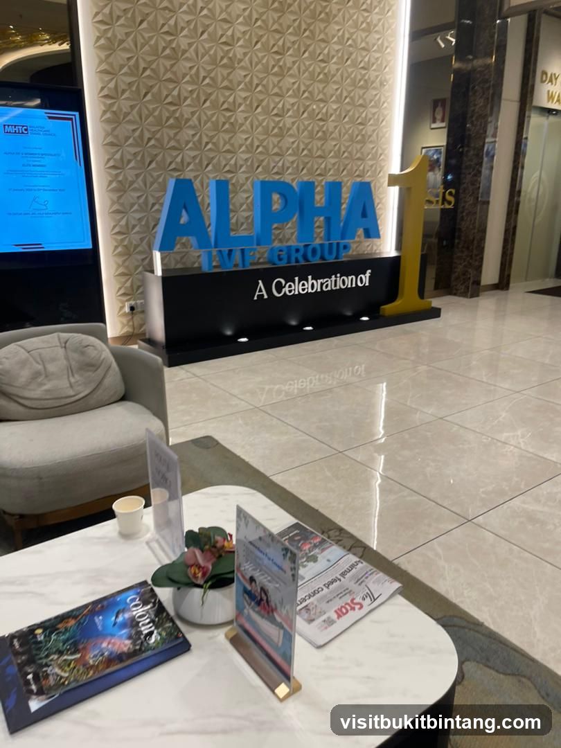Lobby with Alpha 1 Group Signage